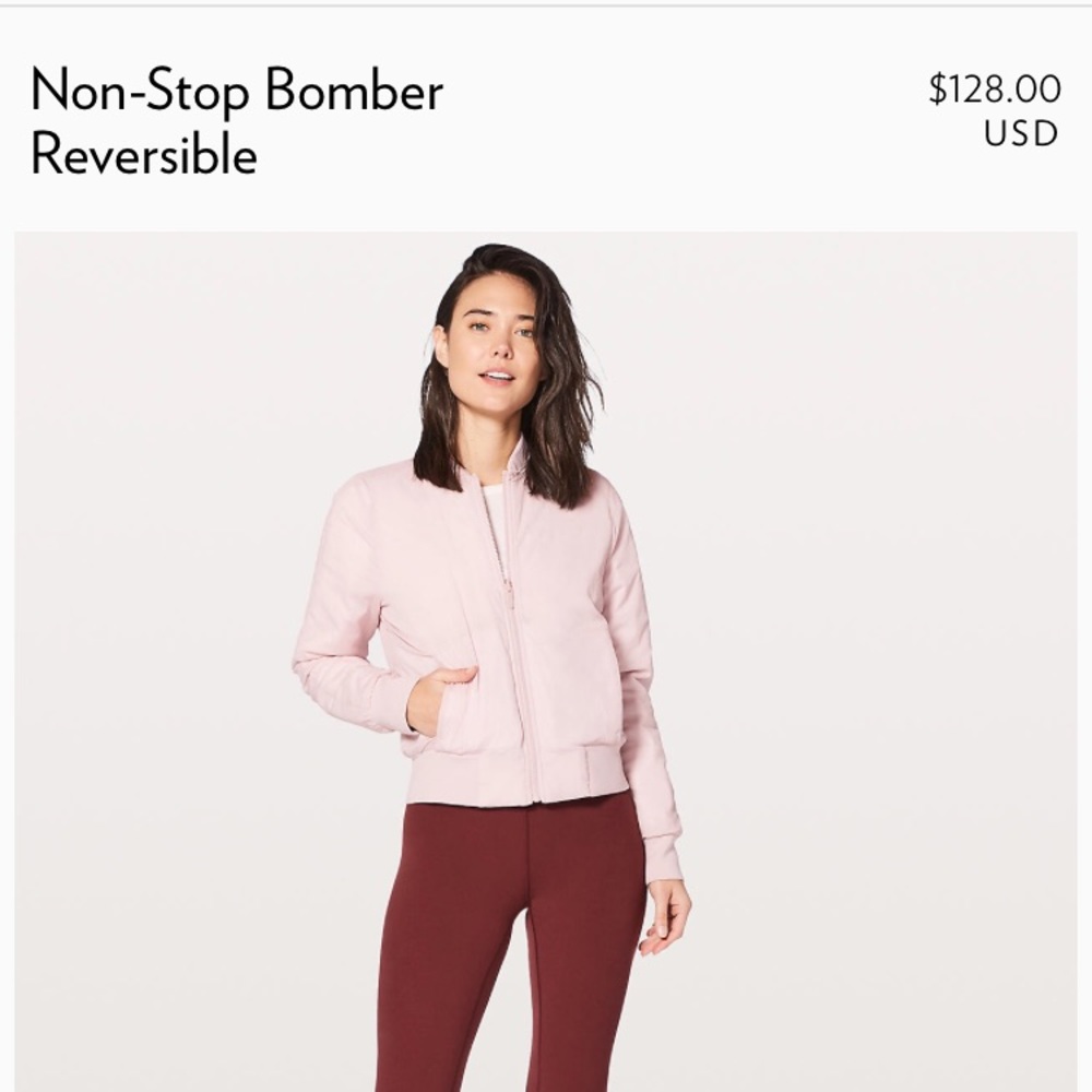 Lululemon bomber jacket